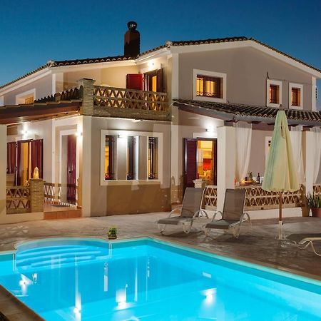 Evalexia Villa - Luxury Villa With Private Pool Near Laganas Perfect For Groups By Villa Mana Gers Каламакион Экстерьер фото